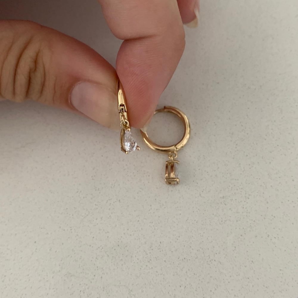Teardrop Hoops